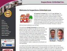 Tablet Screenshot of inspections-unlimited.com